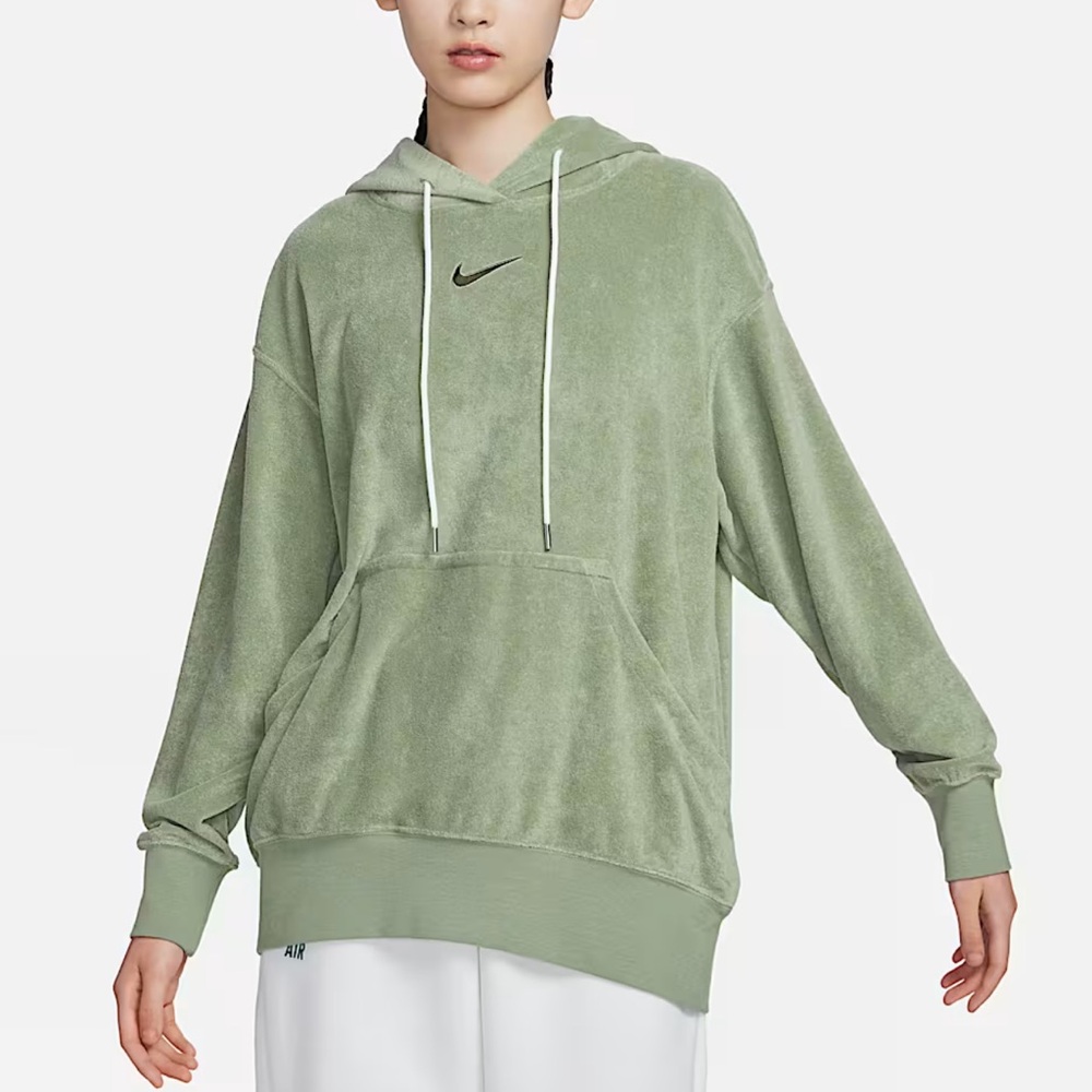 Nike Oversized Terry Pullover Hoodie Sage